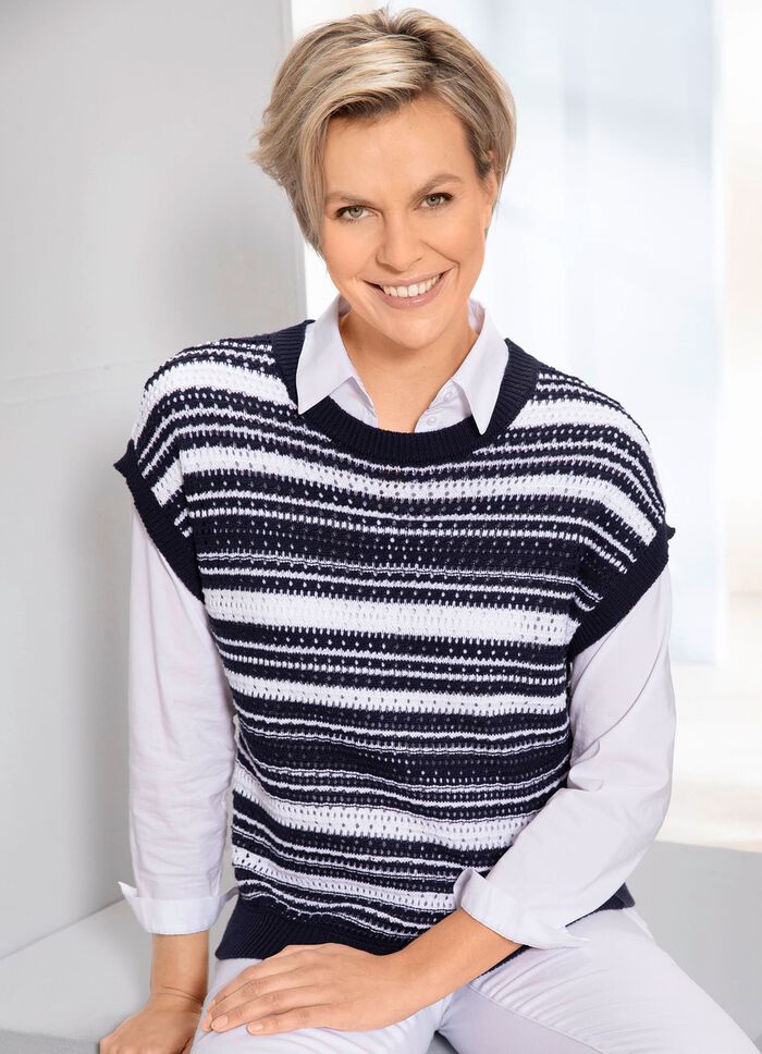 Pullunder in Ringeldessin 