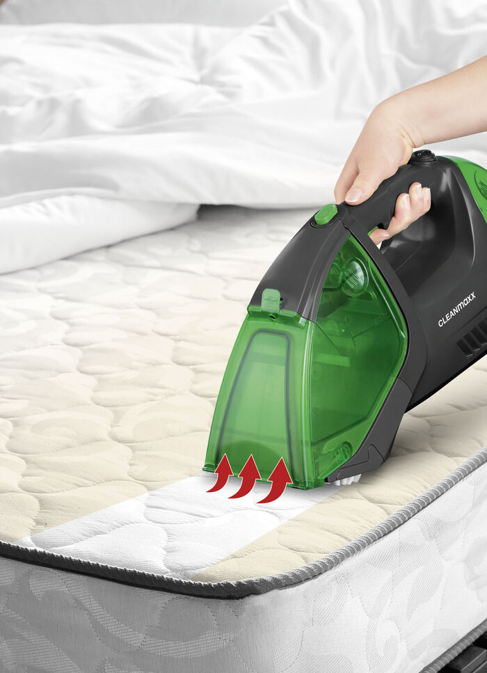 Akku-Polster- und Teppichreiniger zum Reinigen und Auffrischen in einem Arbeitsgang 