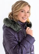 Kurzmantel mit Längssteppung seitlich 