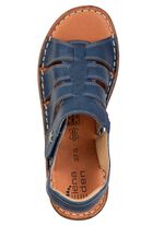 ELENA EDEN, klassische Damen-Sandalen, Weite G, mit Klettverschluss BLAU