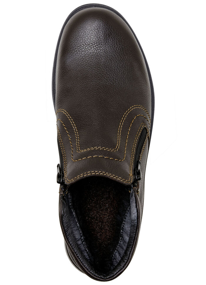 GINO GALANTE, atmungsaktive Herren-Boots, Winterschuhe, mit Reißverschluss MOKKA