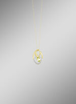 Anhänger mit Brillanten und Peridot 