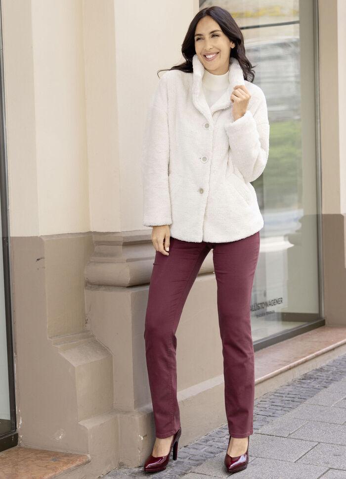 Jacke aus kuschelweichem Plüsch 