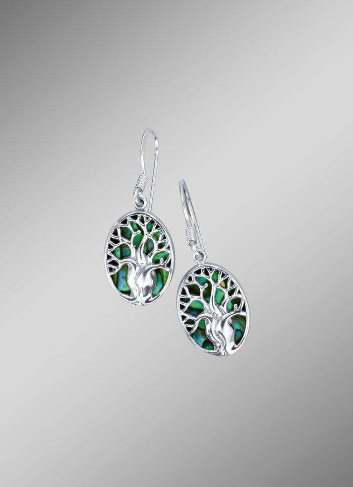 Ohrhaken mit echt Abalone-Perlmutt 