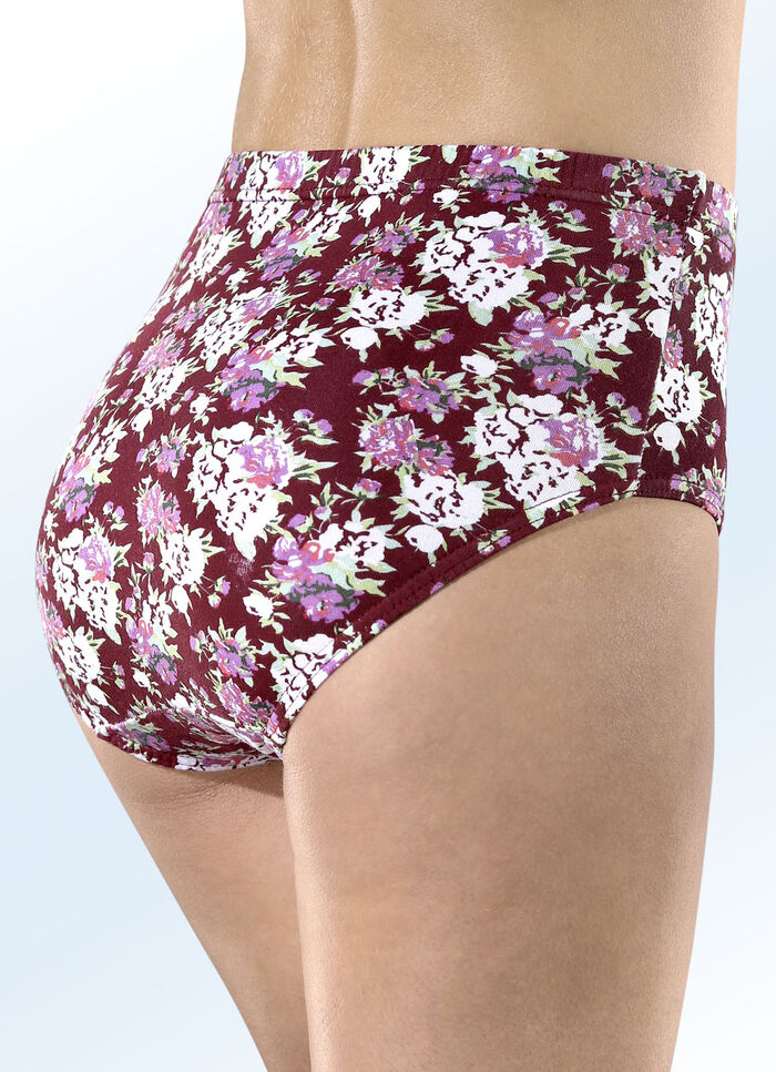 Fünferpack Slips mit Gummizug 