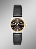 Para-Quartz-Partneruhren mit Lederband 