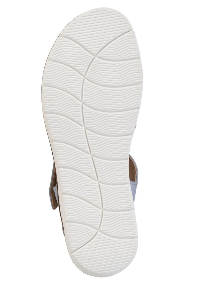 ELENA EDEN, modische Damen-Sandale, Weite H, mit herausnehmbarem Fu&szlig;bett 