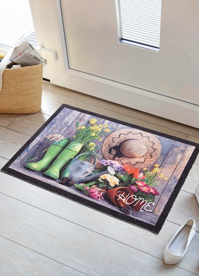 Fußmatte Home mit rutschhemmender Rückseite 