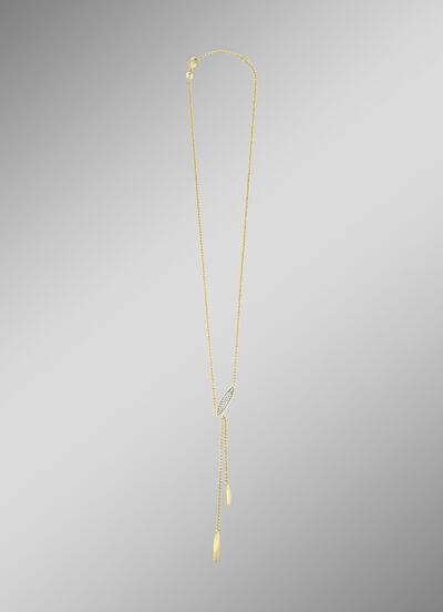 Vergoldete Halskette mit Zirkonia 