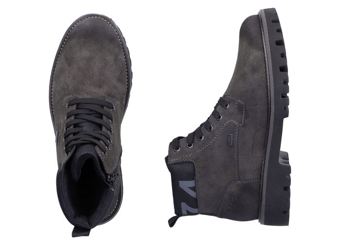 Rieker, gefütterte Herren-Boots, Winterschuhe, Weite H, mit Reißverschluss ANTHRAZIT