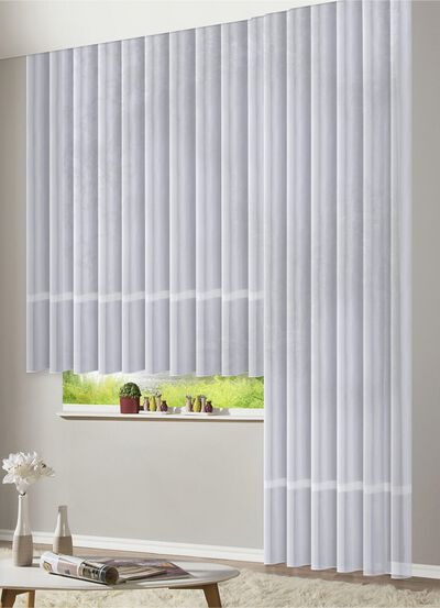 Langstore mit eingewebten Glanzstreifen 