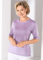 Strick-Twinset mit Mustermix FLIEDER