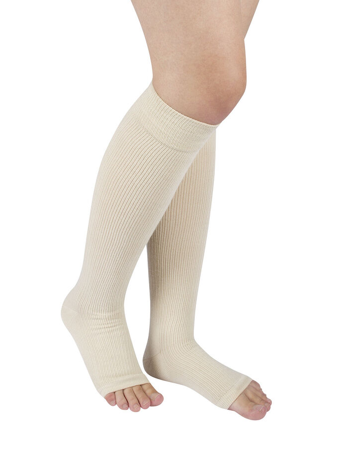 Zweierpack Stützkniestrümpfe BEIGE