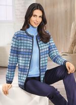 Strickjacke mit grafischem Muster 