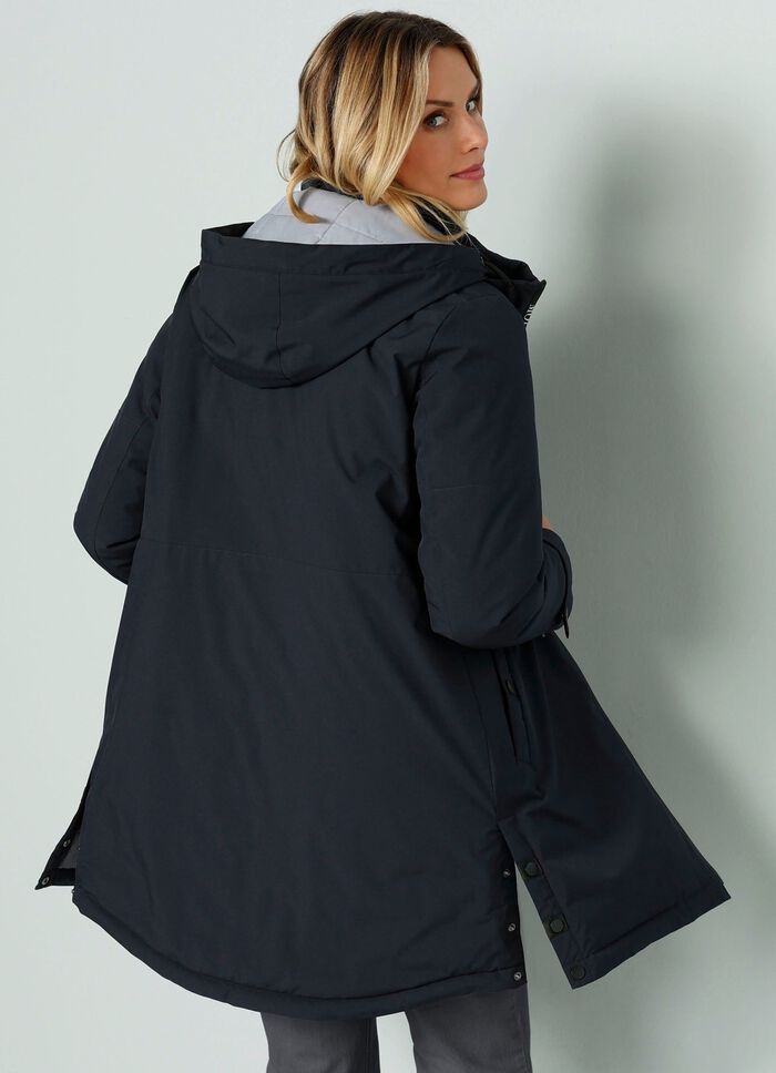 Funktionsjacke mit abnehmbarer Kapuze 