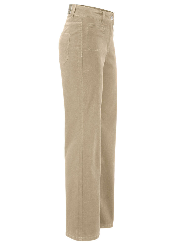 Cordhose mit weitem Beinverlauf CAMEL