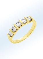 Damenring aus Gold mit Brillanten 