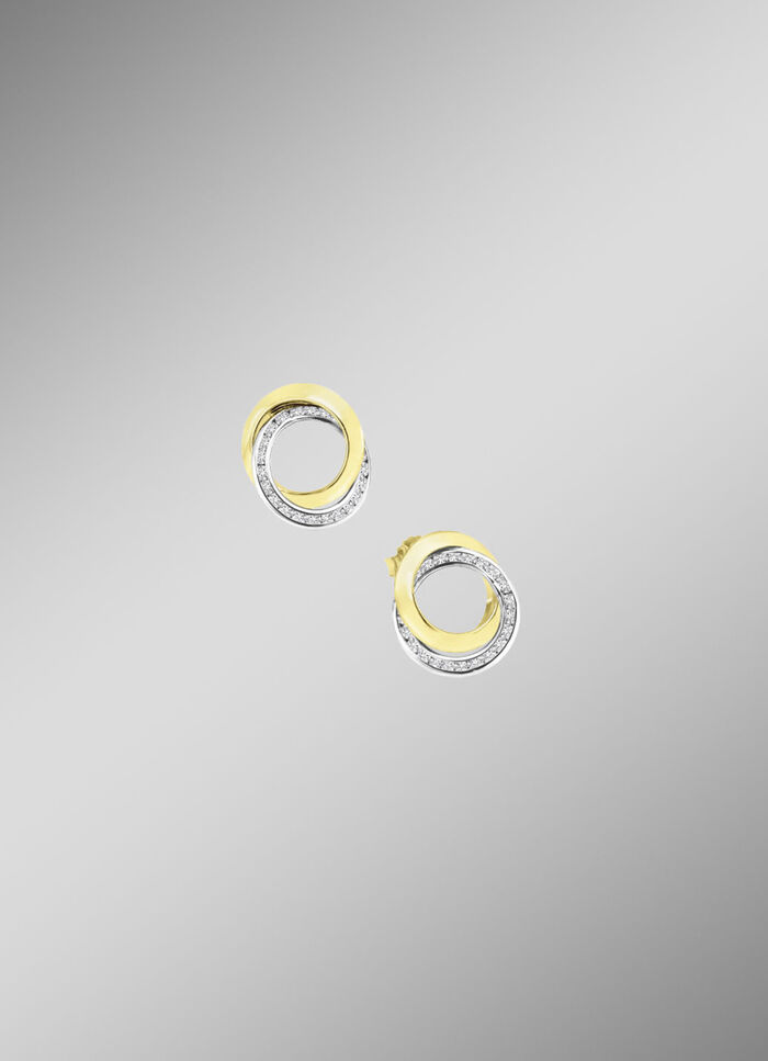 Zarte Eleganz: Ohrstecker mit synth. Zirkonia 