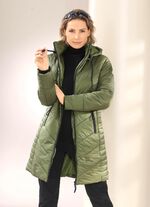 Kurzmantel mit 2-Wege-Rei&szlig;verschluss KHAKI