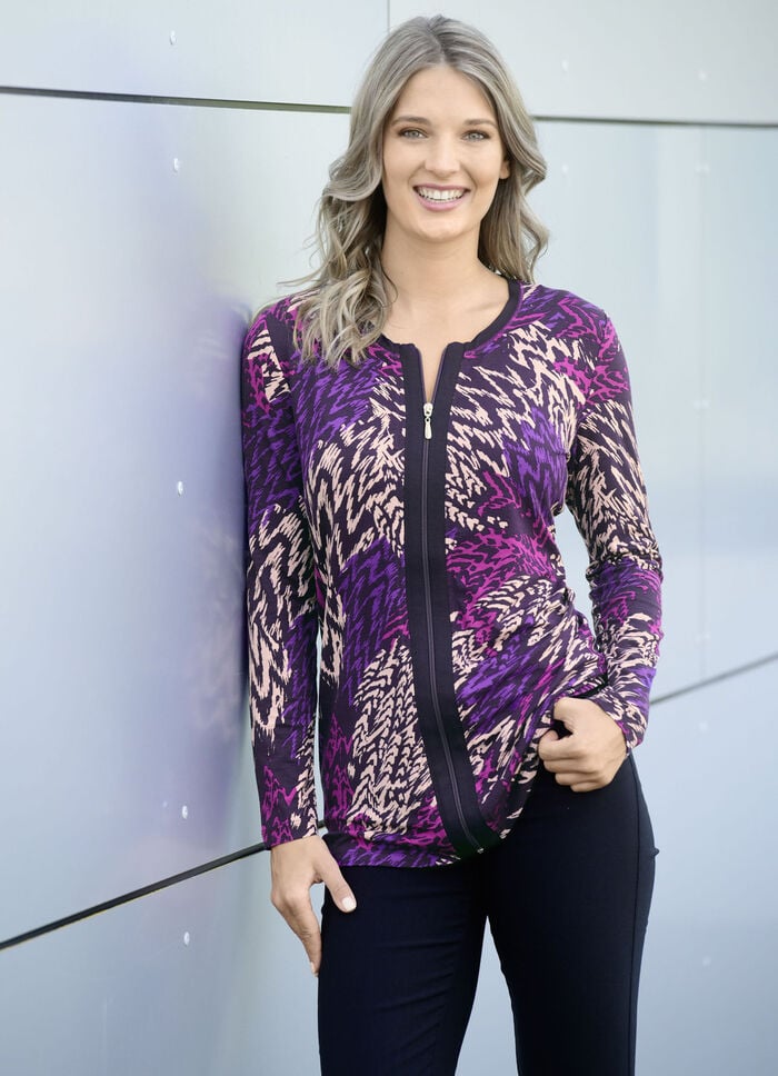 Shirtjacke mit praktischem Reißverschluss 