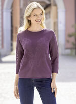 Pullover mit floralem Muster 