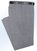 &bdquo;Klaus Modelle&ldquo;-Hose mit weichem Griff in 4 Farben MITTELGRAU MELIERT