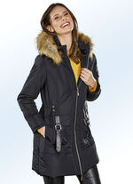 Longjacke mit doppeltem Taillen-Durchzugsband 