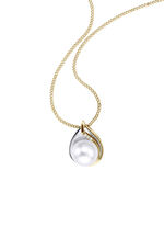 Perlenanh&auml;nger mit Brillanten 