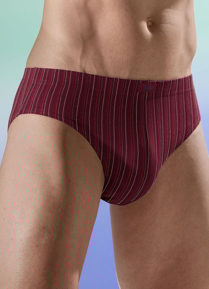 Viererpack Slips mit Streifendessin 