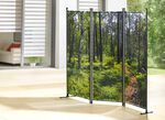 UV-best&auml;ndiger Paravent mit wundersch&ouml;nen Motiven 