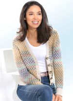 Strickjacke mit dezentem Glitzereffekt 