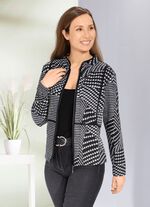 Flauschige Blusenjacke 