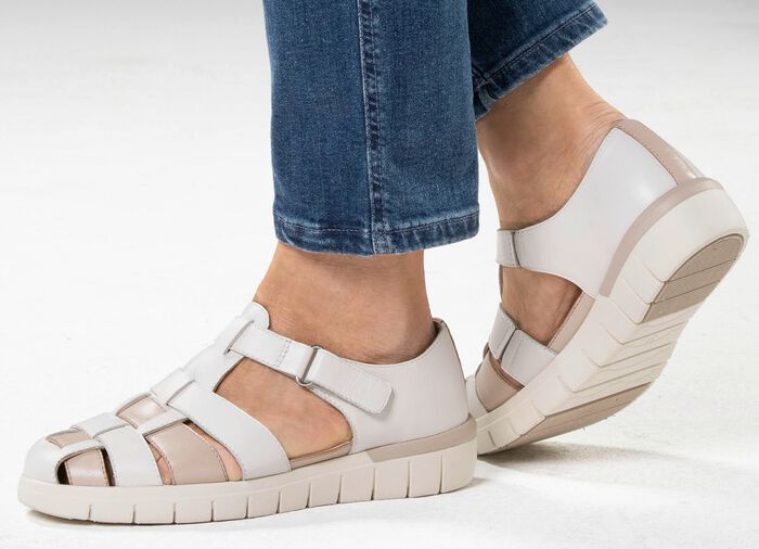 ELENA EDEN, sommerliche Damen-Slipper, Weite H, mit herausnehmbarem Fu&szlig;bett 