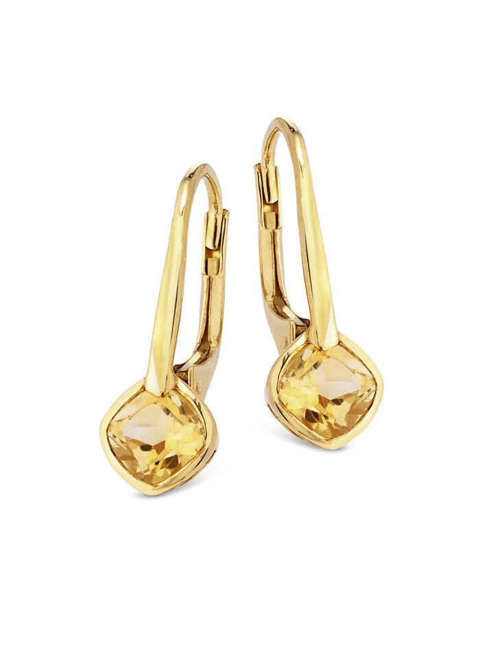 Ohrringe mit echt Citrin 