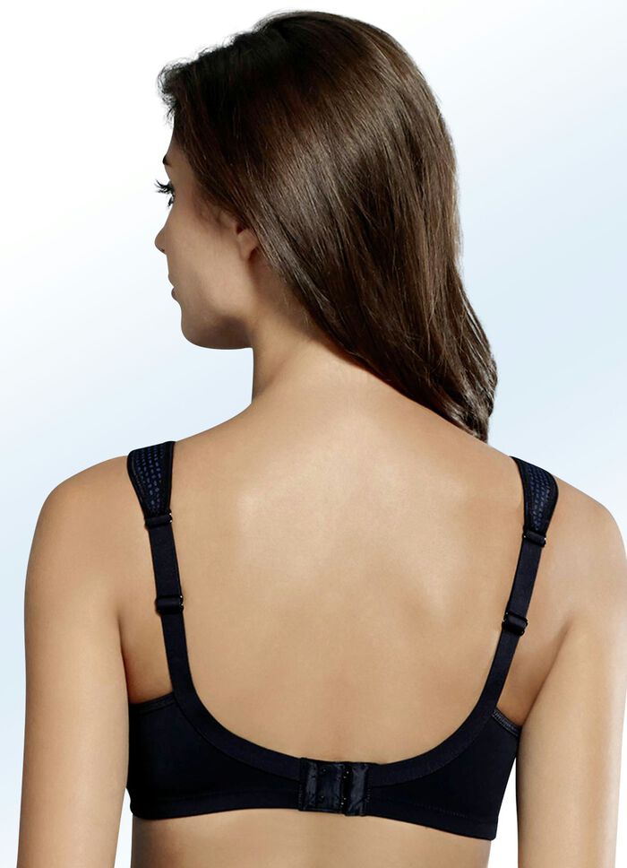 Anita BH mit Minimaldessin SCHWARZ-BLAU