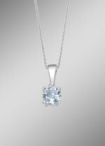 Zeitlose Eleganz: Anhänger mit beh. Blautopas 