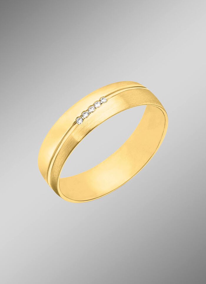 Edler Trauring gl&auml;nzend/mattiert 