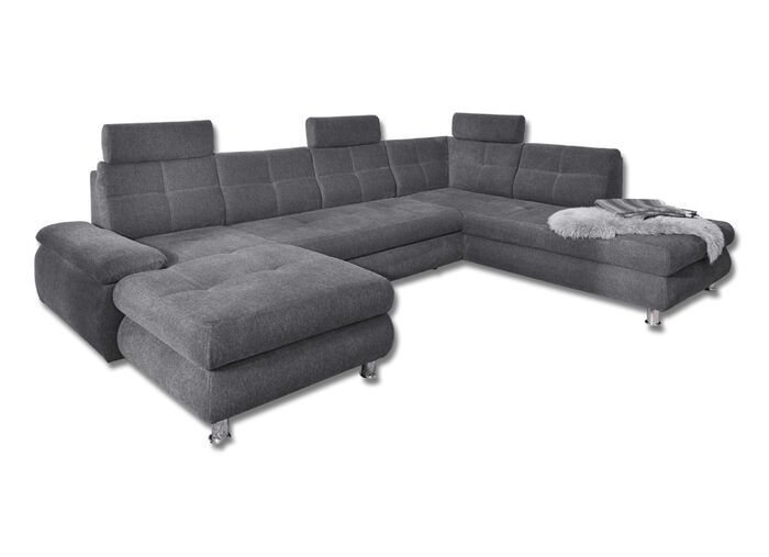 Formsch&ouml;ne Wohnlandschaft mit Funktion ANTHRAZIT