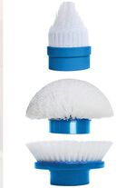 Bürsten, 3er-Set, für die Hurricane Spin Scrubber Reinigungsbürste WEISS