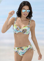 Bikini mit Bügeln, schalenlos, seitlich raffbar 