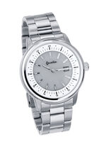 Elegante Herrenuhr mit Edelstahlbandgeh&auml;use  