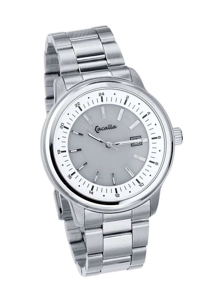 Elegante Herrenuhr mit Edelstahlbandgeh&auml;use  