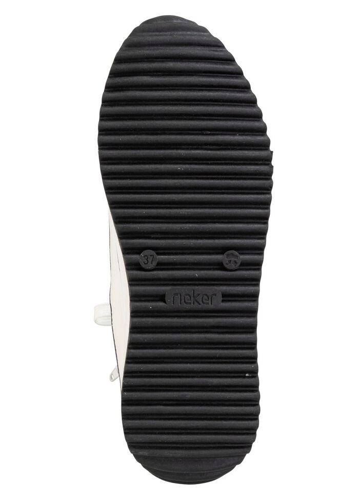 Rieker Schn&uuml;r-Bootie in Leo-Print oder Denim-Style BLEU-WEISS