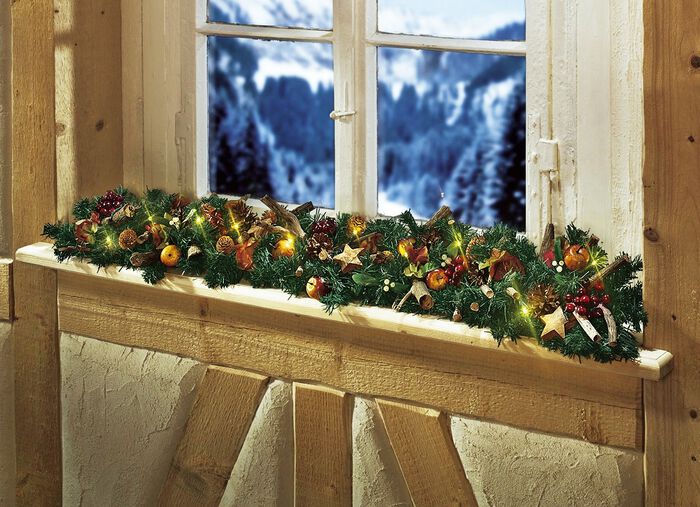 Beleuchtete Tannengirlande 