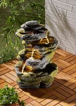 Brunnen mit Pumpe und Beleuchtung 