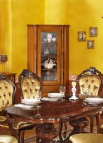 Esszimmer-M&ouml;bel mit Wurzelholzfurnier KIRSCHBAUM