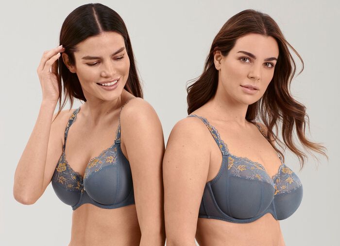 Rosa Faia B&uuml;gel-BH mit bestickter Elastikspitze 