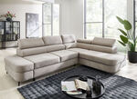 Komfortable Polsterecke mit Funktion und Bettkasten BEIGE