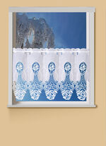 Kurzstore mit Rosen-Motiv aus Plauener Spitze 