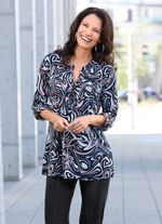 Shirt-Tunika mit modischem Stehkragen 